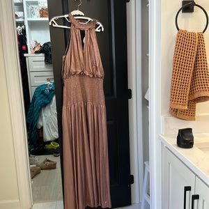Ina metallic maxi dress large